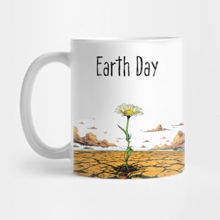 Earth Day: April 22nd A Reflection on Our Planet’s Fragile Existence on a light (Knocked Out) background Mug